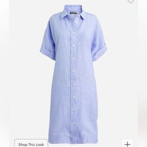 J. Crew Capitaine Shirtdress in Linen